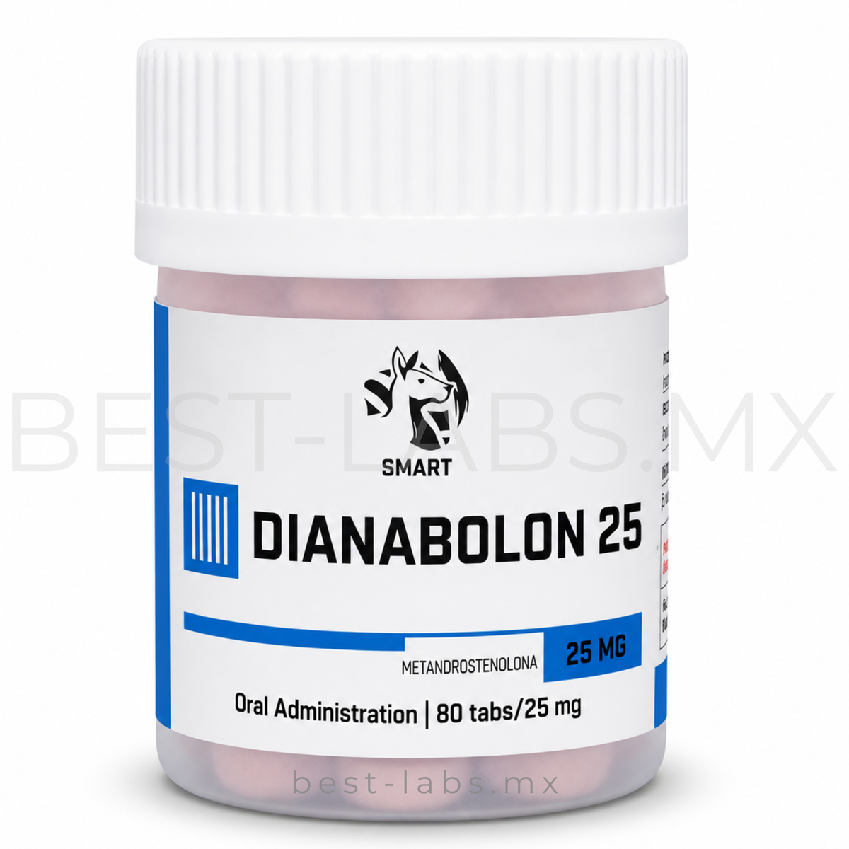 Dianabolon 25 mg (Metandrostenolona / Dianabol) 80 tabletas | Smart Pharmaceutical