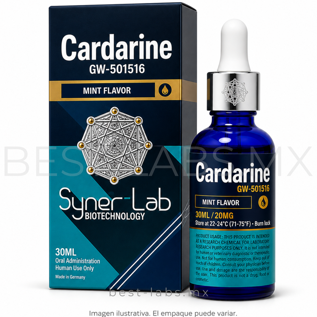 Cardarine 20 mg/ml (GW-501516) 30 ml frasco | Synerlab