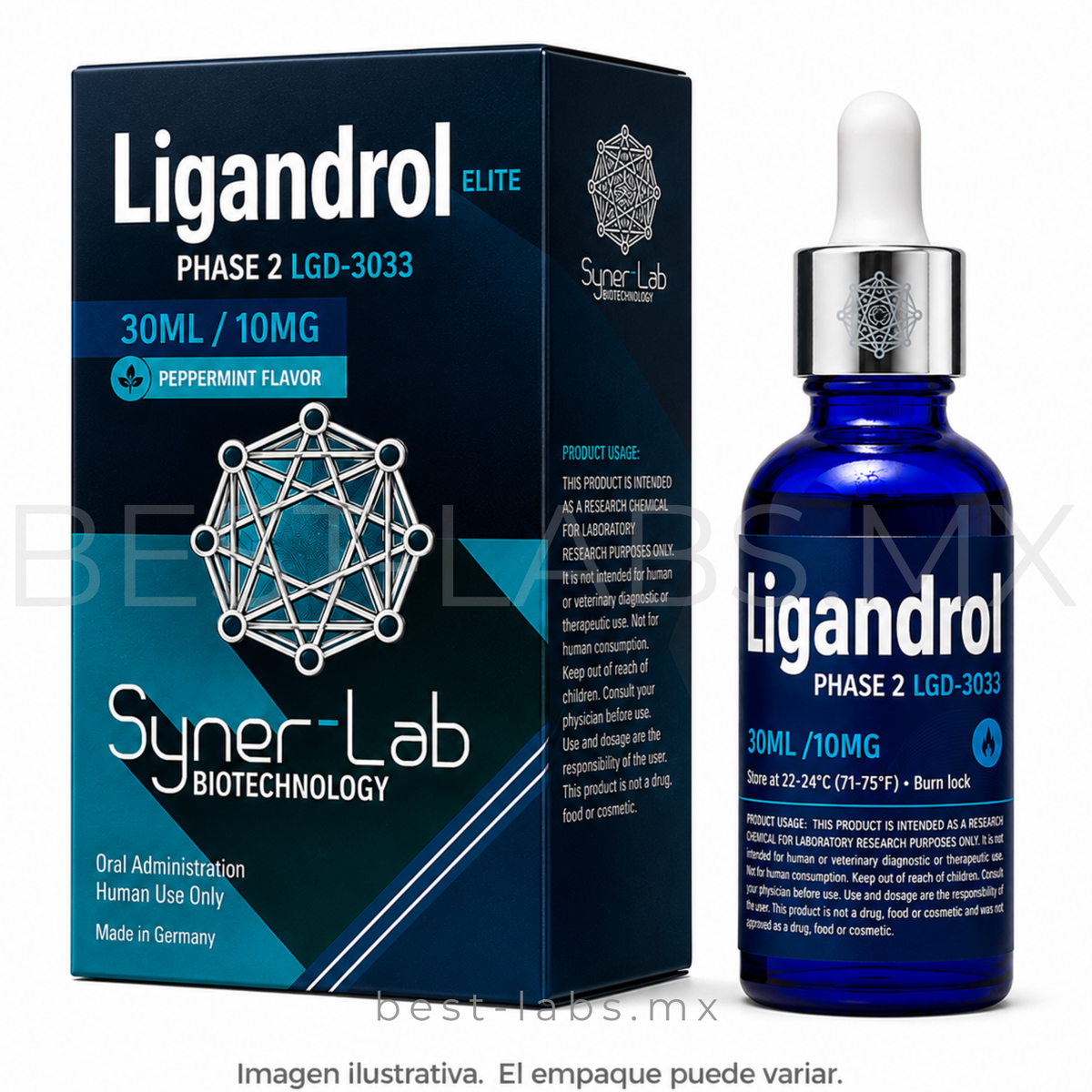 Ligandrol 10 mg/ml (LGD-4033) 30 ml frasco | Synerlab