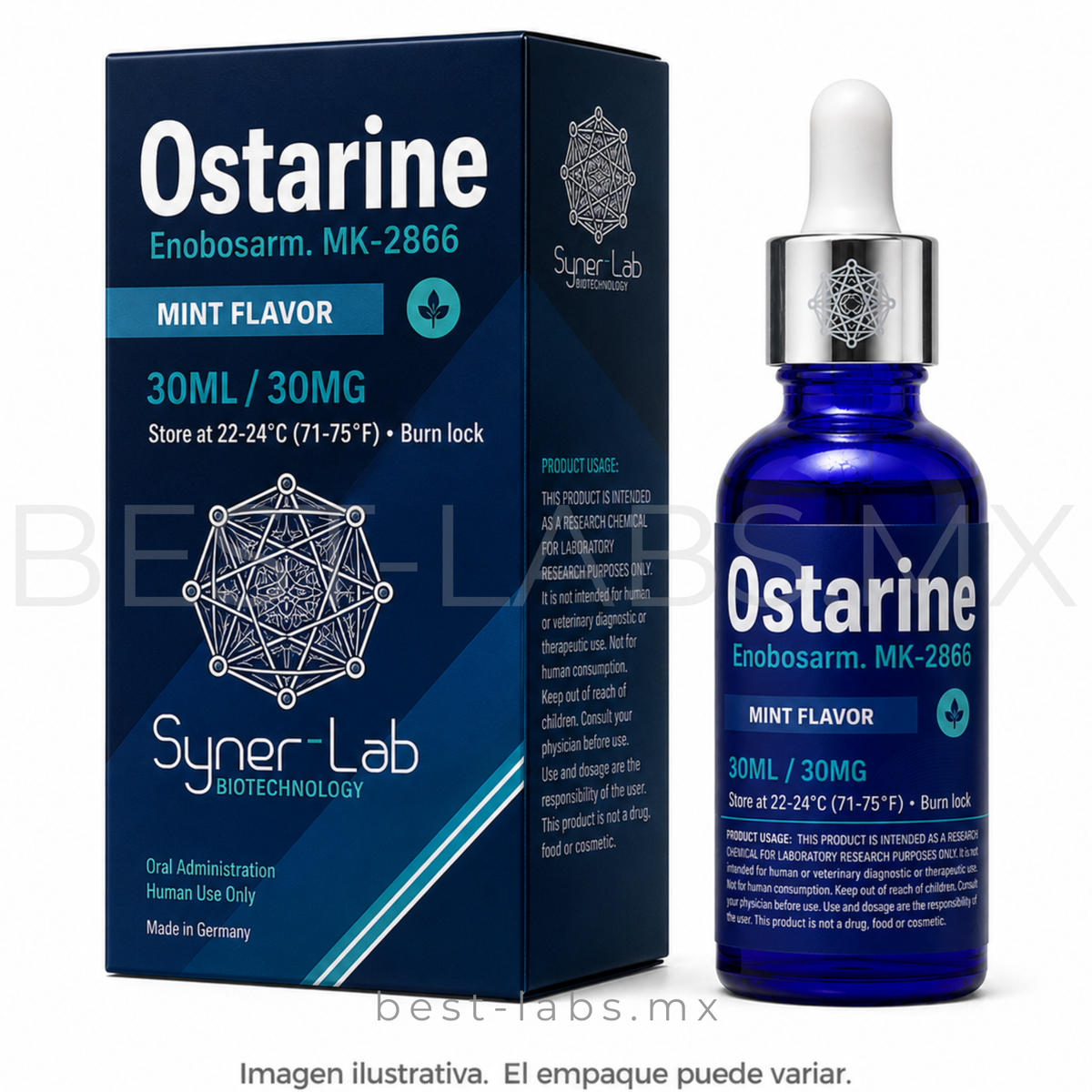 Ostarina 30 mg/ml (MK-2866) 30 ml frasco | Synerlab