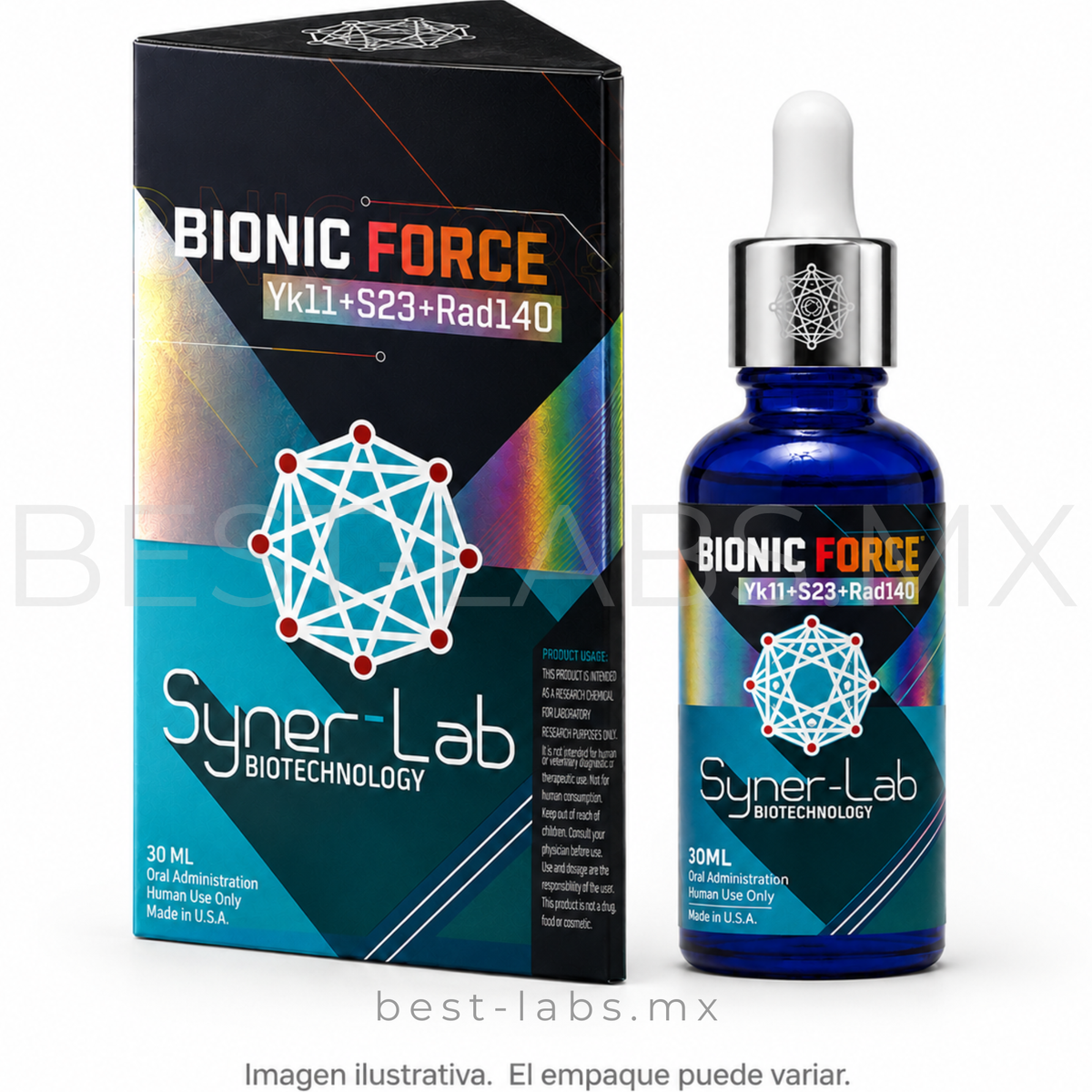 Bionic force 40 mg/ml (Yk-11 + S23 + Rad140) 30 ml frasco | Synerlab