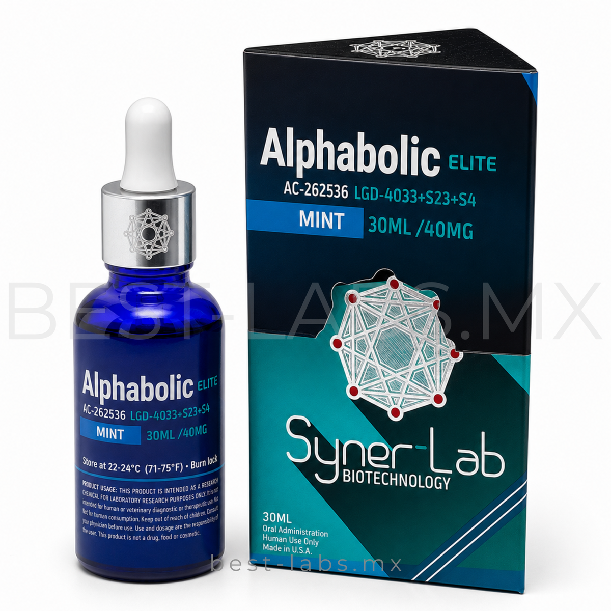 Alphabolic 40 mg/ml (Blend4 - AC-252636 + LGD-4033 + S-23 + S-4) 30 ml frasco | Synerlab