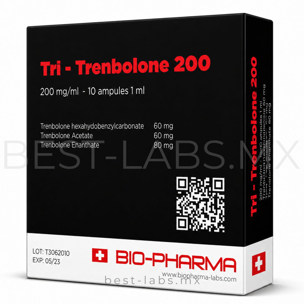 Tritrembolona 200 mg (Trembo Hexa, Acetato y Enantato) 10 ampolletas de 1 ml | Biopharma