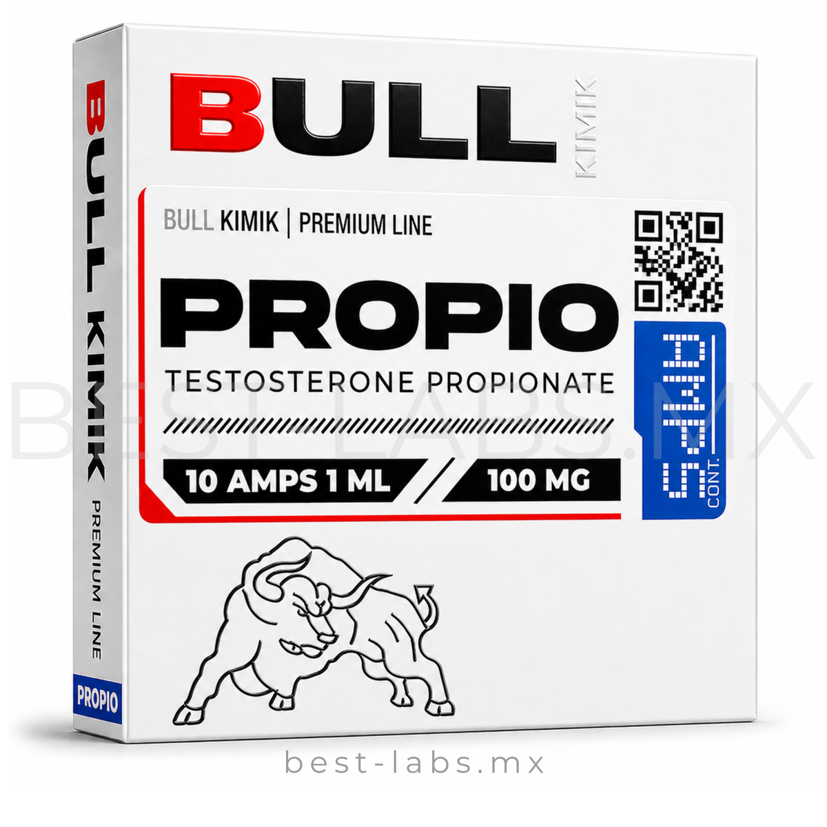Propionato de Testosterona 100mg – 10 ampolletas de 1ml | Bull Kimik