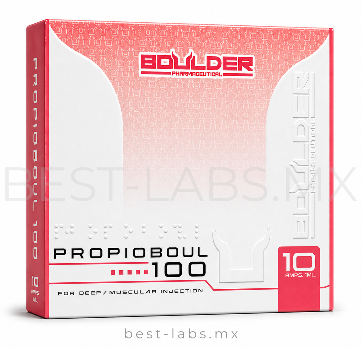 Propioboul 100 mg Testosterona Propionato Boulder | 10 ampolletas de 1 ml