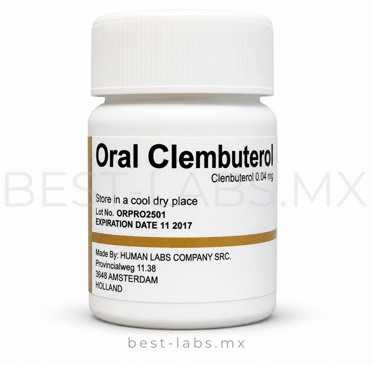 Clembuterol 0.04mg – 50 tabletas | Human Labs