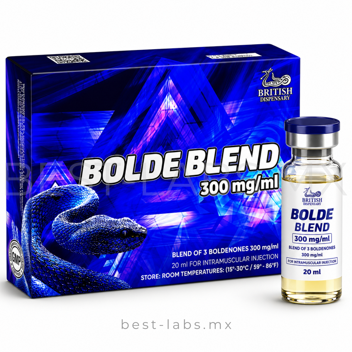 Bolde Blend 300mg (Boldenone Undecylenate 100mg/ml + Boldenone Acetate 100mg/ml + Boldenone Propionate 100mg/ml) 20ml | British Dispensary