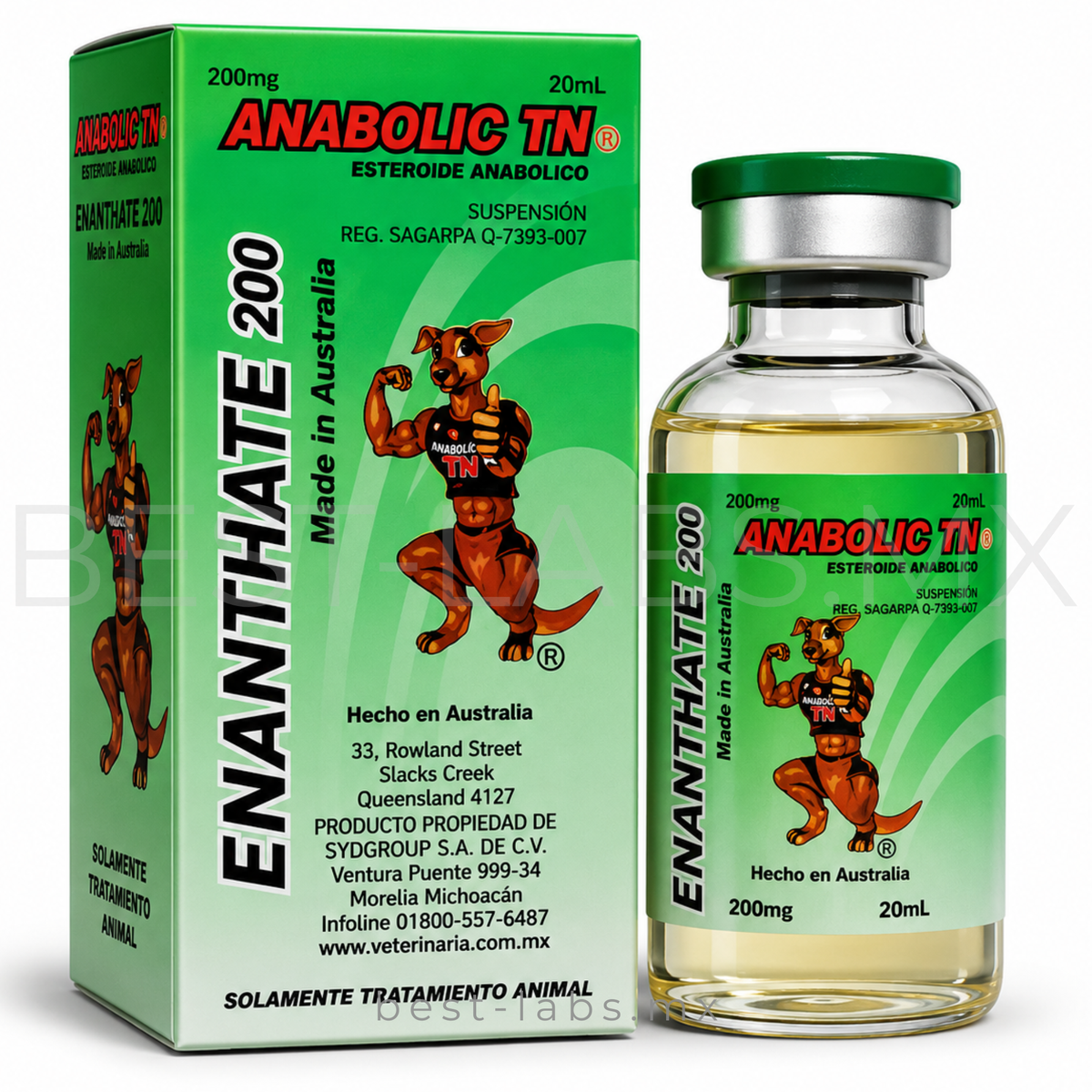 Enantato 200 mg / 20 ml – Enantato De Testosterona Performance Enhancement Compound | Canguro VET®