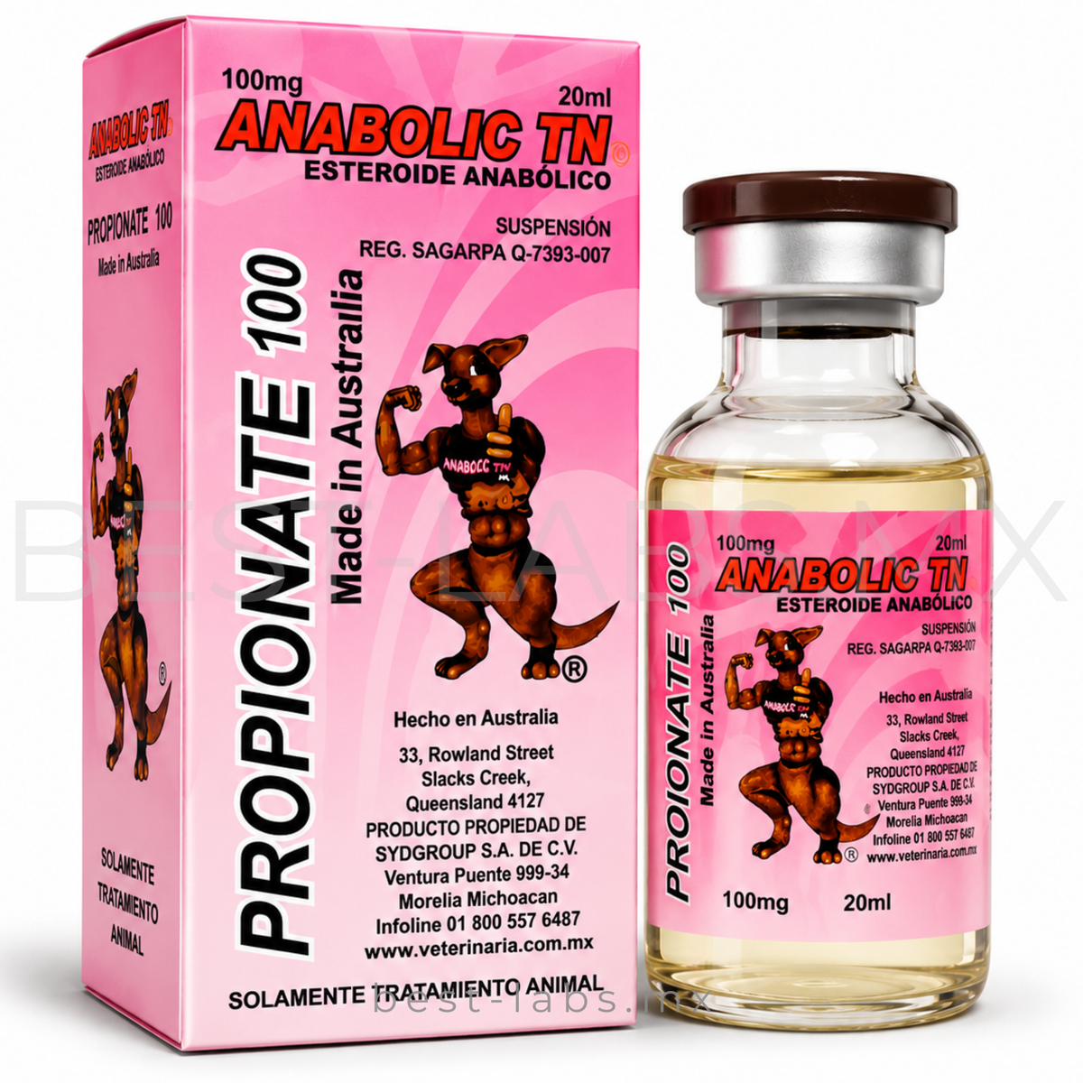 Propionato 100 mg / 20 ml – Propionato De Testosterona Performance Enhancement Compound | Canguro VET®