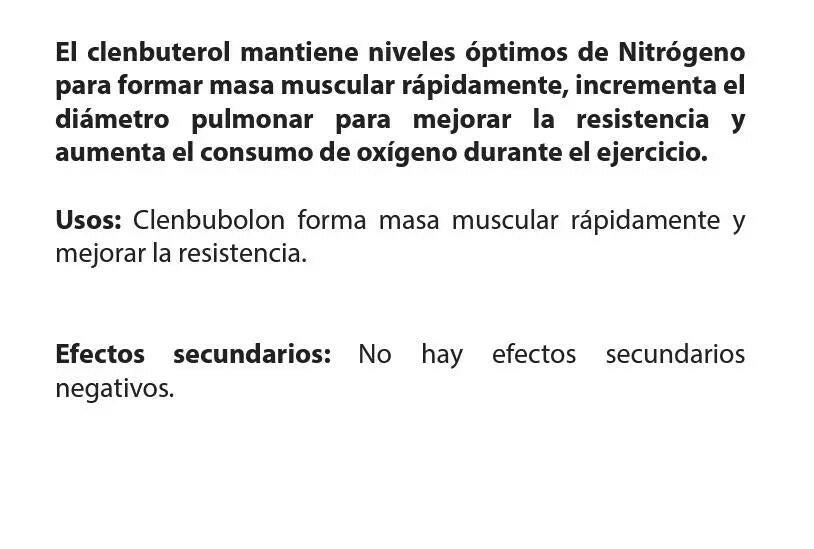 CLEMBUTEROL PARA QUEMA DE GRASA