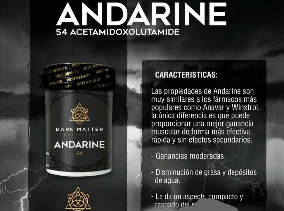 ANDARINE ( S-4 ) 60 tabletas (30 servicios de 2 TABS | 25 MG x TAB) | SARMS DARK MATTER - SARMS