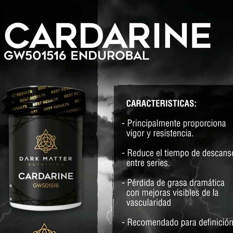 CARDARINE (GW-501516) 60 tabletas (30 servicios de 2 TABS | 10 MG x TAB) | SARMS DARK MATTER - SARMS
