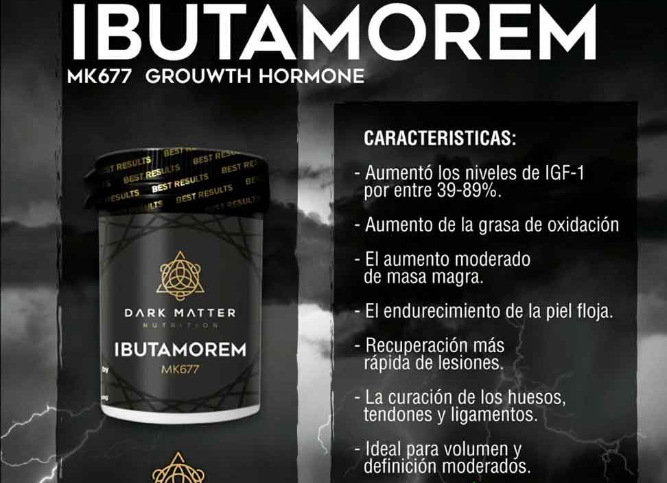IBUTAMOREN (Ibutamorin / MK677) 60 tabletas (30 servicios de 2 TABS | 10 MG x TAB) | SARMS DARK MATTER - SARMS