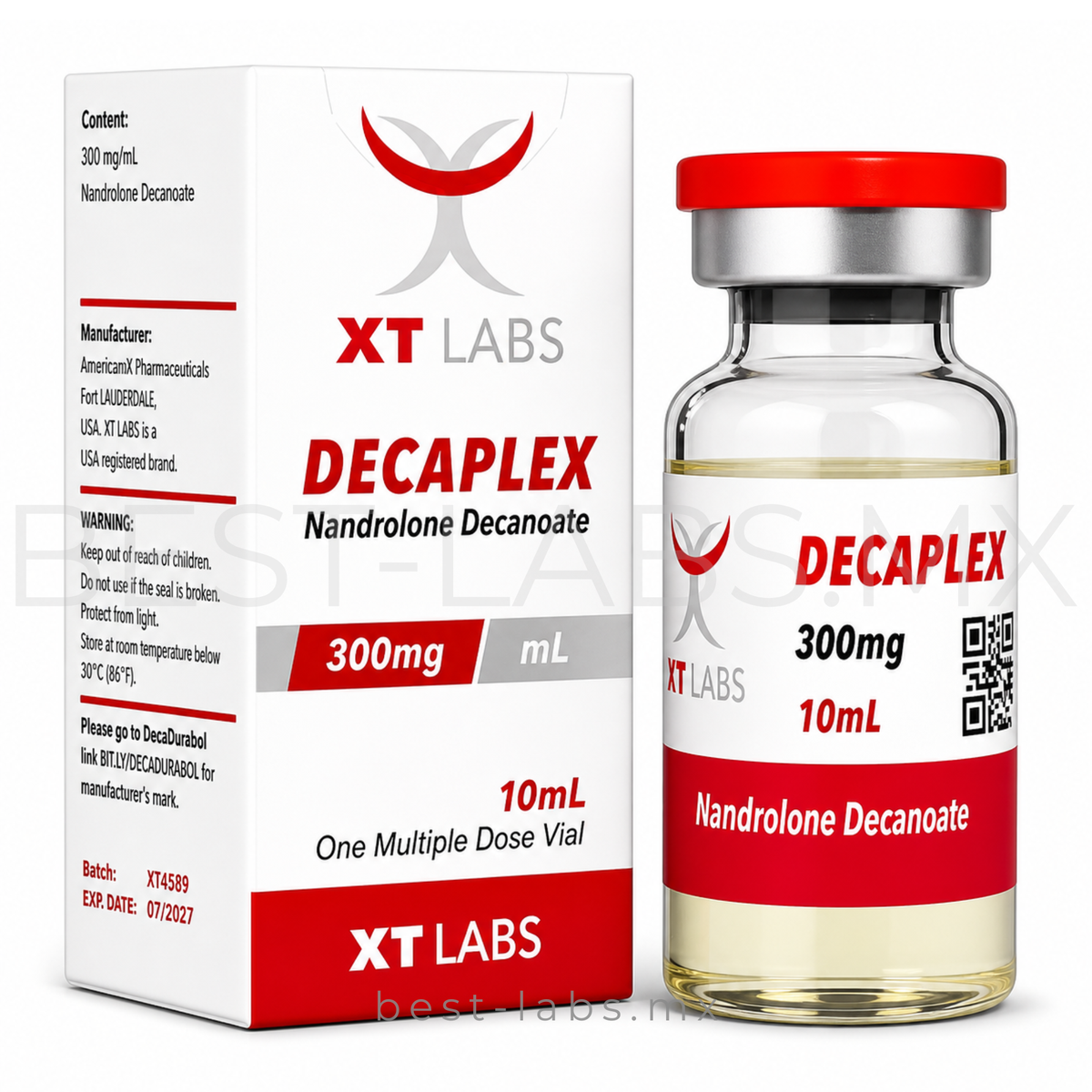 Decaplex-300 300 mg/ml (Nandrolona Decanoato) frasco con 10 ml | XT Labs