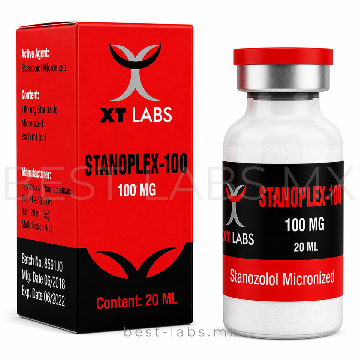 Stanoplex-100 100 mg/ml (Stanozolol / WINSTROL base acuosa) frasco con 20 ml | XT Labs