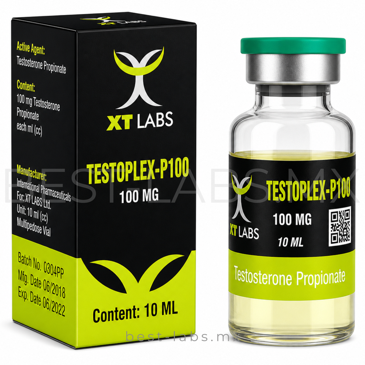 Testoplex-P100 100 mg/ml (Testosterona Propionato) frasco con 10 ml | XT Labs