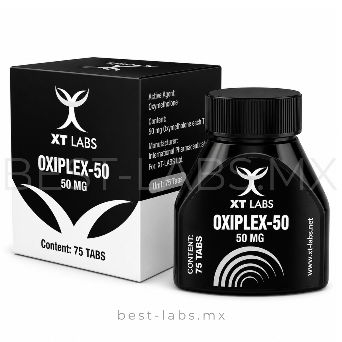 Oxiplex-50 50 mg (Oxymetolona / ANADROL) frasco con 75 tabletas | XT Labs