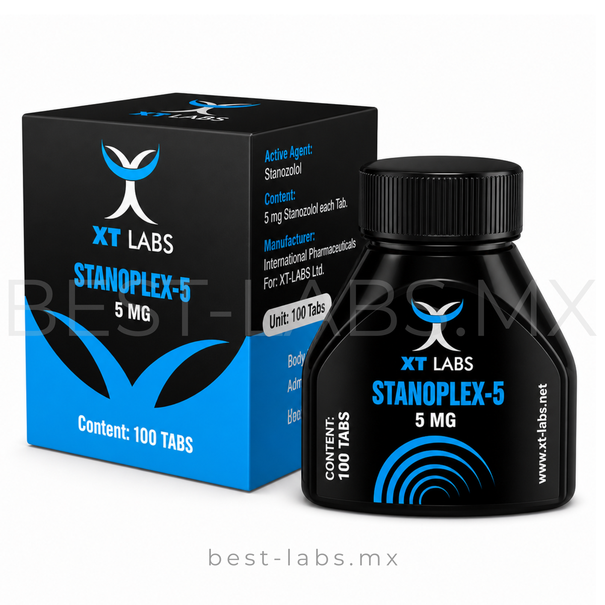 Stanoplex-5 5 mg (Estanozolol / WINSTROL) frasco con 100 tabletas | XT Labs