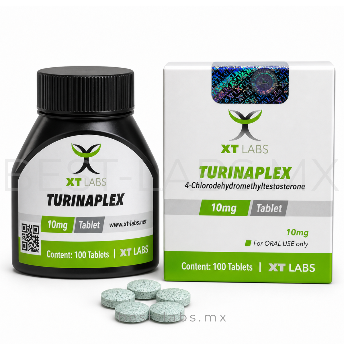Turinaplex-10 10mg (Turinabol Metiltestosterona) 100 tabletas | XT Labs