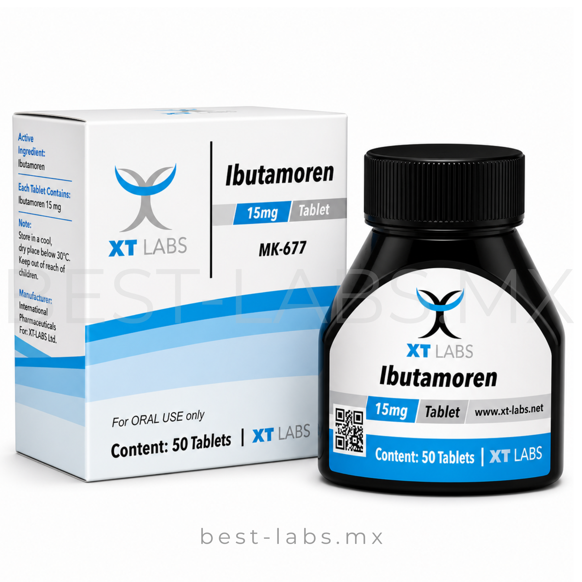 Ibutamorén 15 mg (MK-677) 50 tabletas | Sarms Xt Labs
