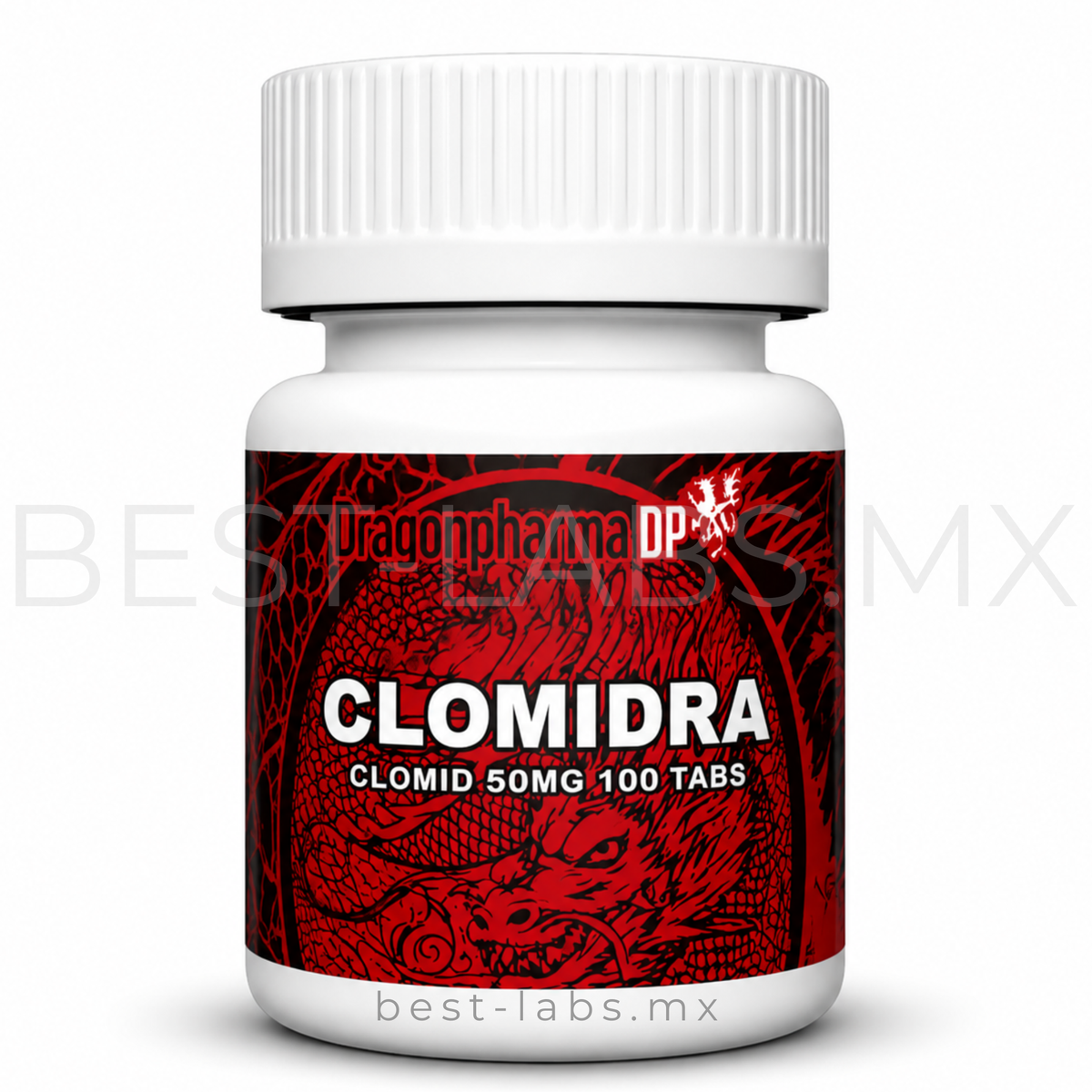 Clomidrol 50 mg (Clomifeno) 80 tabletas | Dragon Pharma