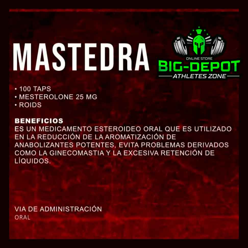 Mastedra 25 mg (Mesterolona) 80 tabletas | Dragon Pharma