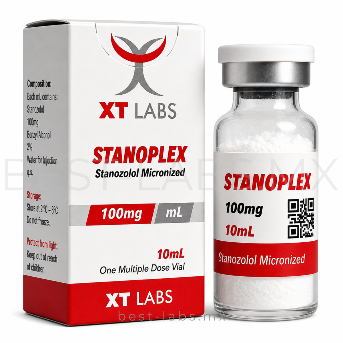 Stanoplex-100 100 mg/ml (Stanozolol / WINSTROL base acuosa) frasco con 10 ml | XT Labs
