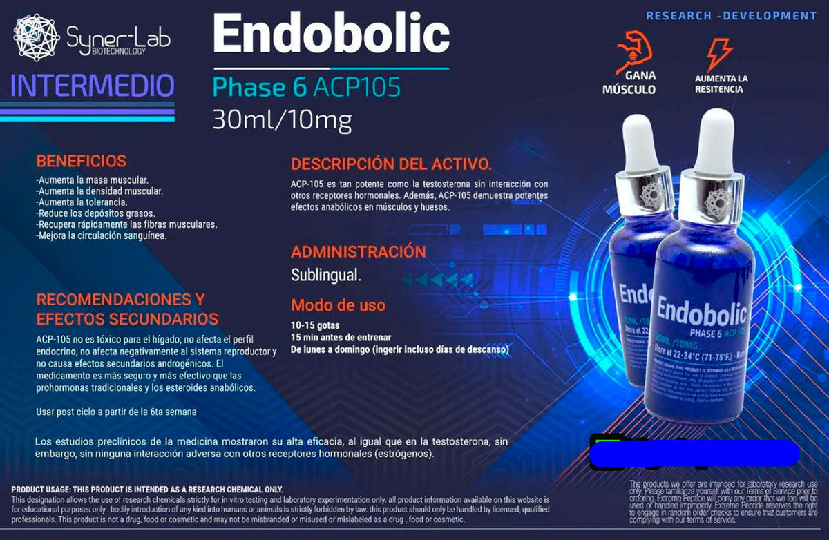 Endobolic (ACP-105) 10MG 30ML | SARMS SYNERLAB - SARM