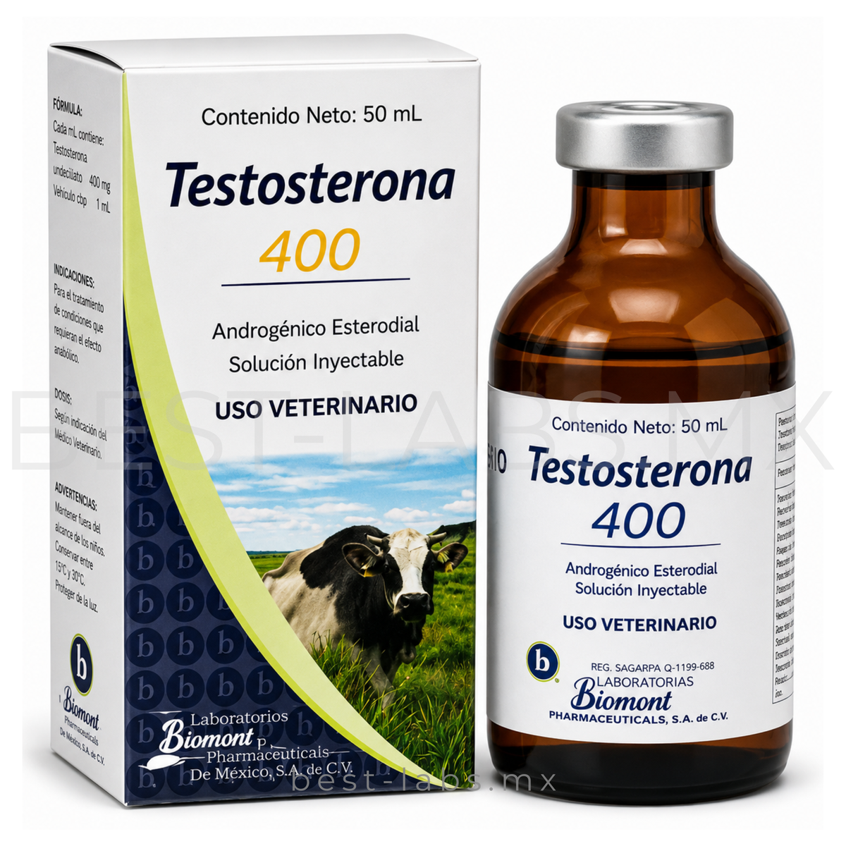 Testosterona 400 mg  / 50ml  | BROVEL | MAYOREO