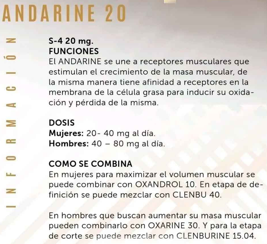 Andarina 20 mg (S-4) 60 cápsulas | Sarms Eurolab