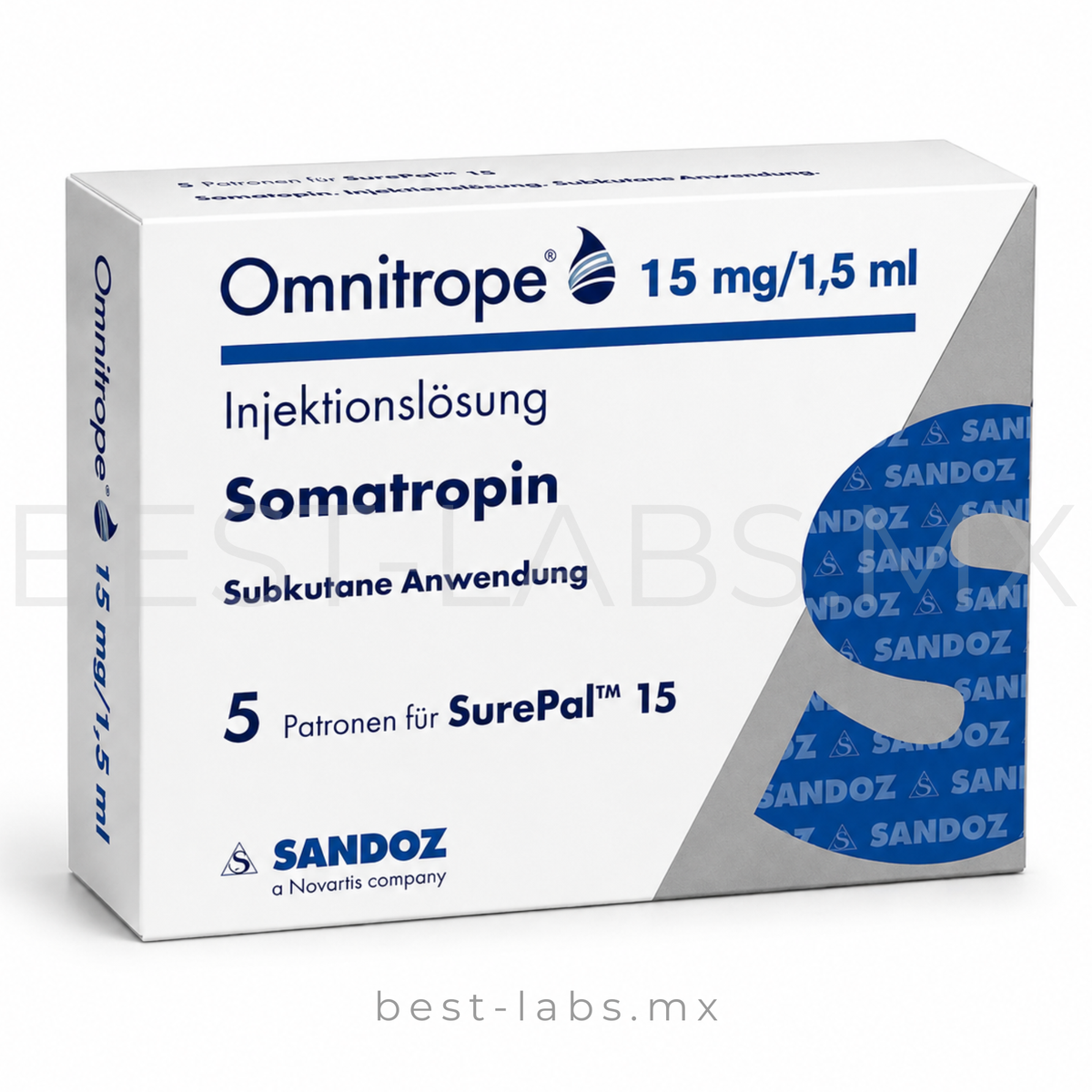 AGOTADA - OMNITROPE 15 mg / 1,5 mg / 45 UI / Calidad Farmacéutica | SANDOZ