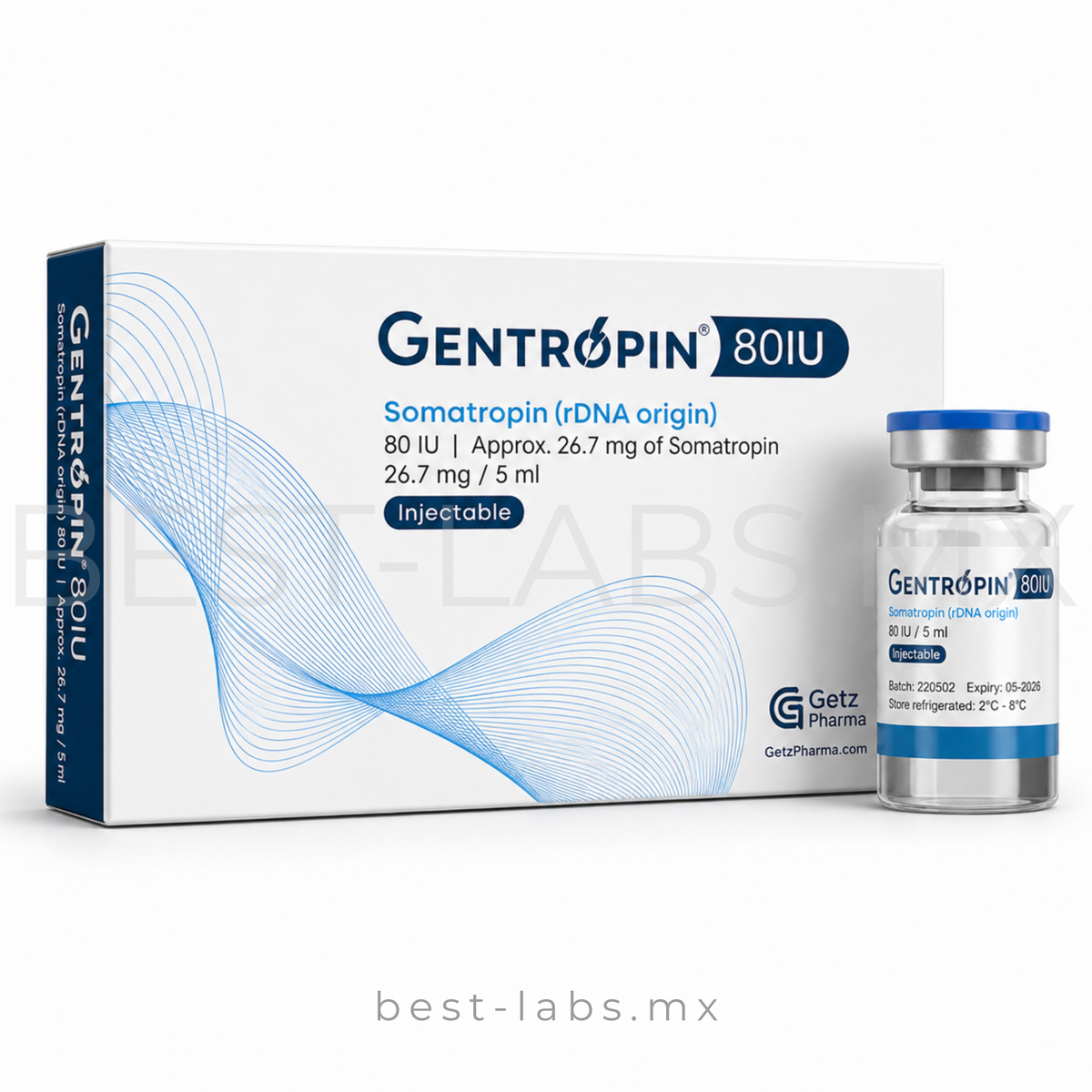 Gentropin ® Caja de 80 UI HORMONA DEL CRECIMIENTO GENTROPIN
