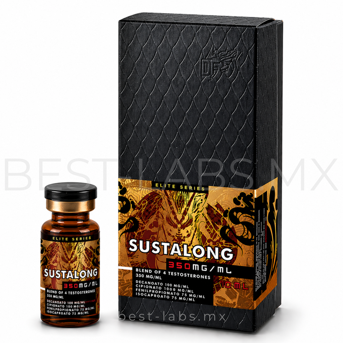 Sustalong 350 mg/ml (Propionato/Fenilpropionato/Isocaproato/Decanoato) 1 ampolleta de 10ml | Dragon Pharma Elite