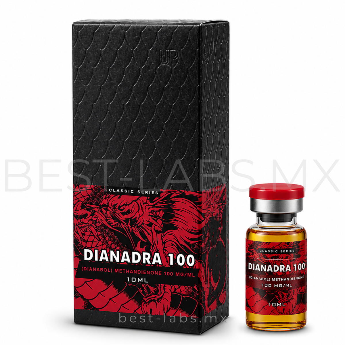 Dianadra 100 mg/ml (Metandienona/Dianabol) 10 ampolletas de 1ml | Dragon Pharma