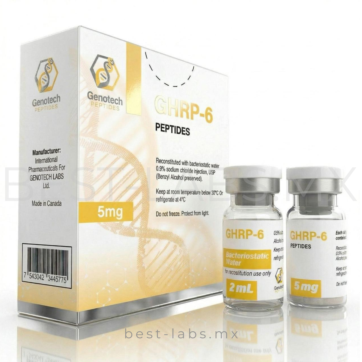 GHRP-6 5 mg - Growth hormone releasing peptide - Genotech