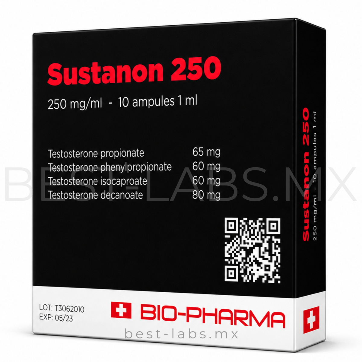 Sostenon 250 mg/ml (Mezcla de 4 ésteres de testosterona) 10 ampolletas de 1 ml | Biopharma