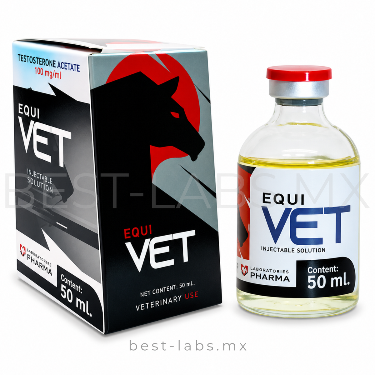 EQUI VET (Equipoise) BOLDENONE UNDECYLENATE 150 mg/ml  Frasco de 50 ML | VETER IIX PHARMA LABORATORY