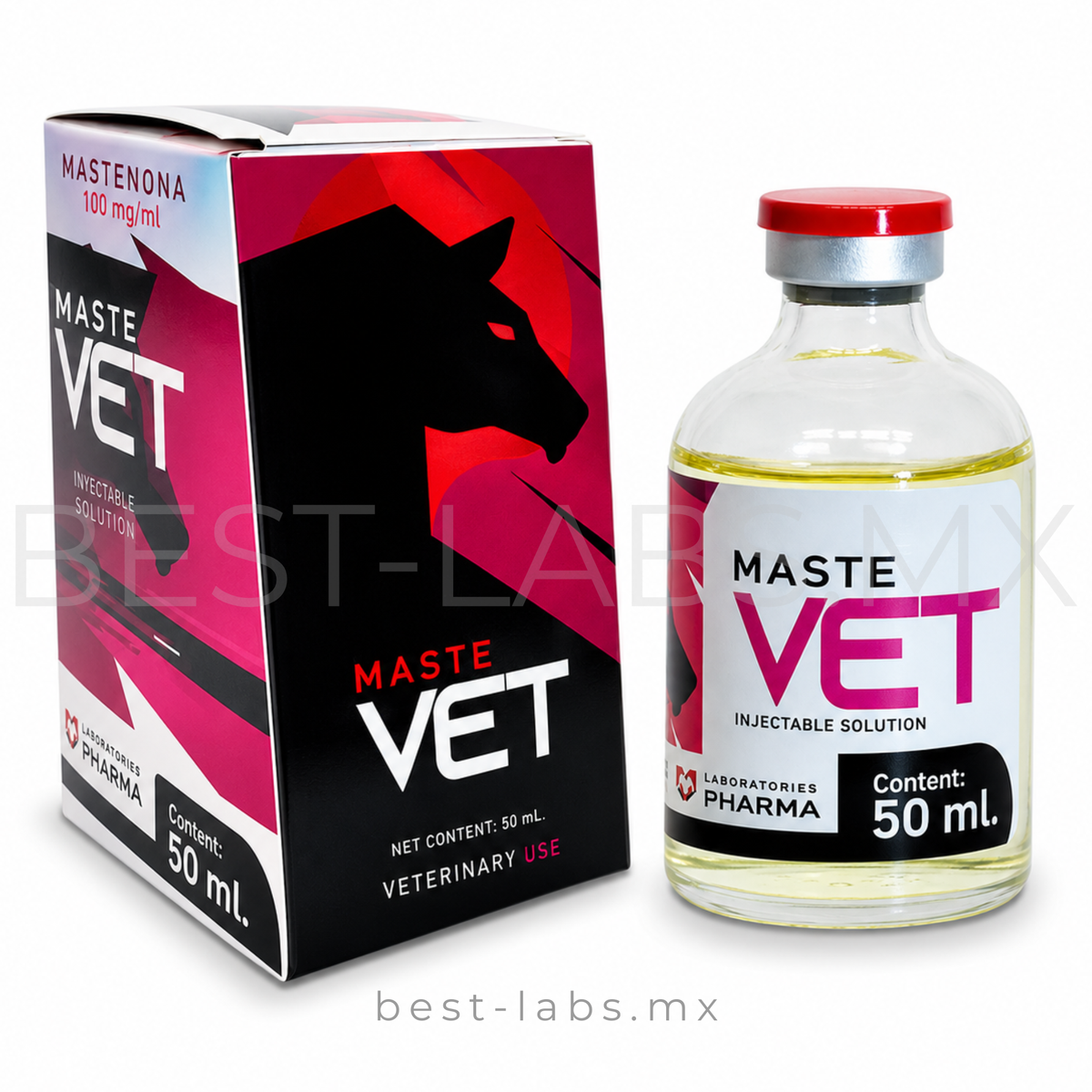 MASTE VET 75mg (Masteron) (Propionato de Drostanolona) Frasco de 50 ML | VETER IIX PHARMA LABORATORY