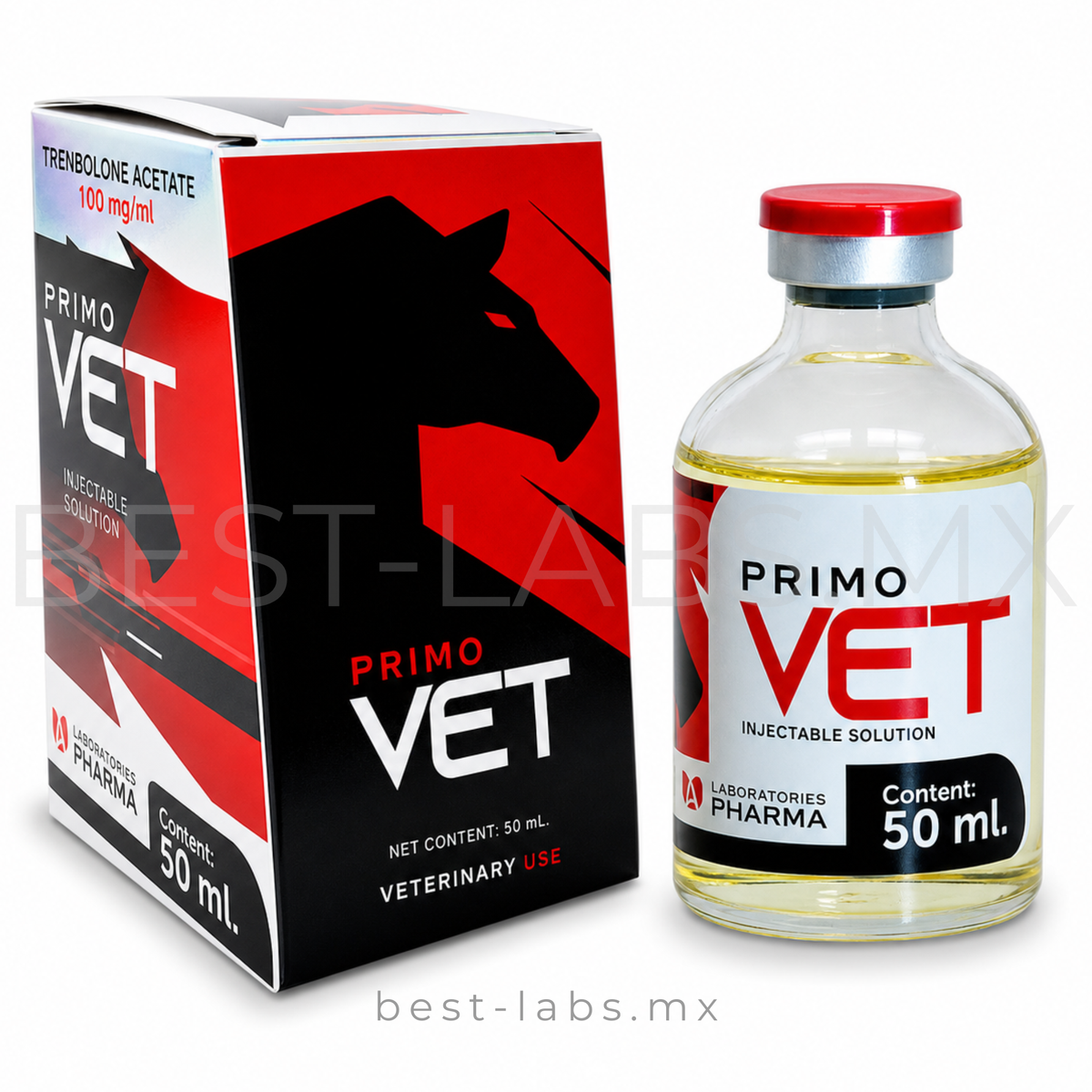 PRIMO VET 75mg  (Primobolan / Enantato de Metenolona) Frasco de 50 ML | VETER IIX PHARMA LABORATORY