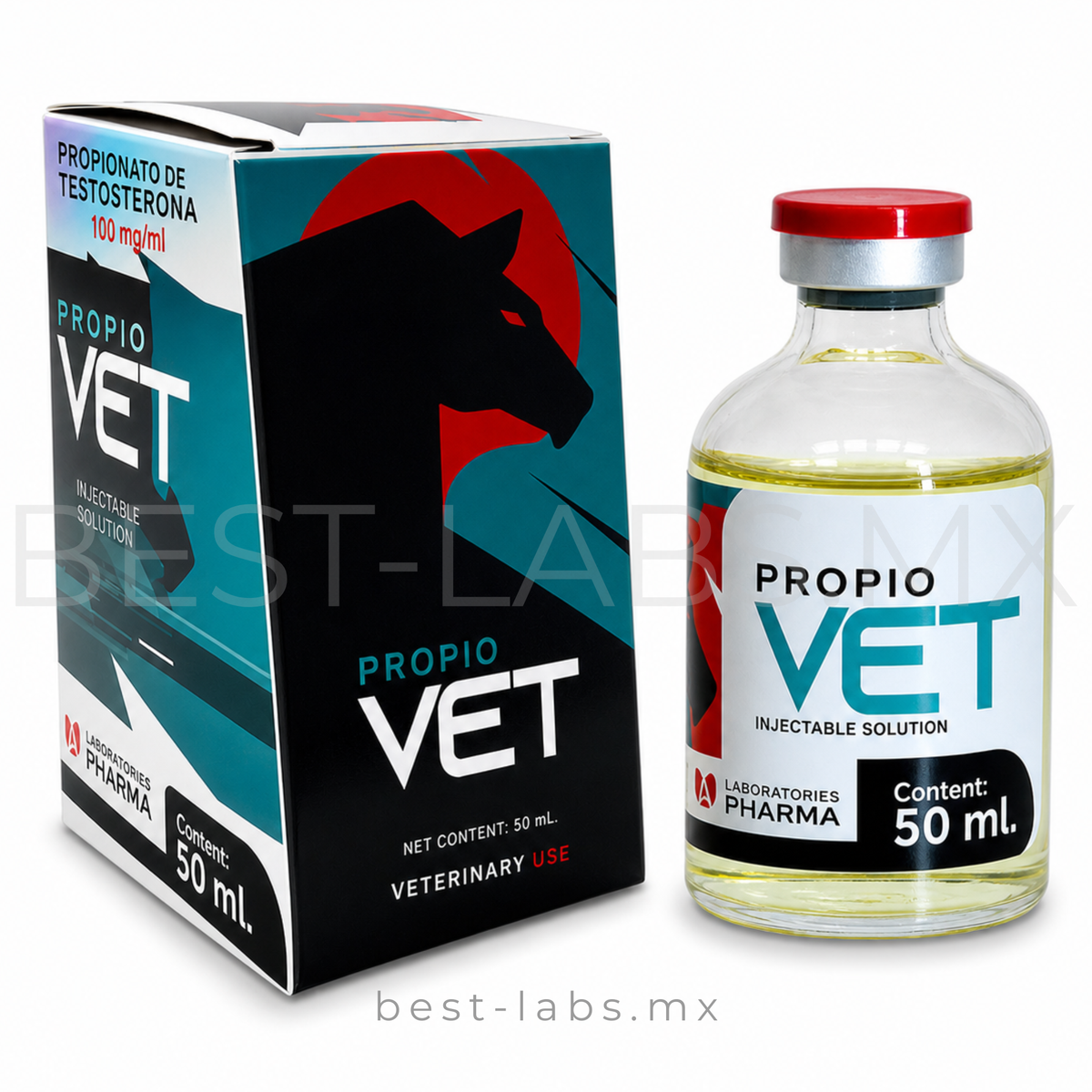 PROPIO VET  75mg (Propionato de Testosterona) Frasco de 50 ML | VETER IIX PHARMA LABORATORY
