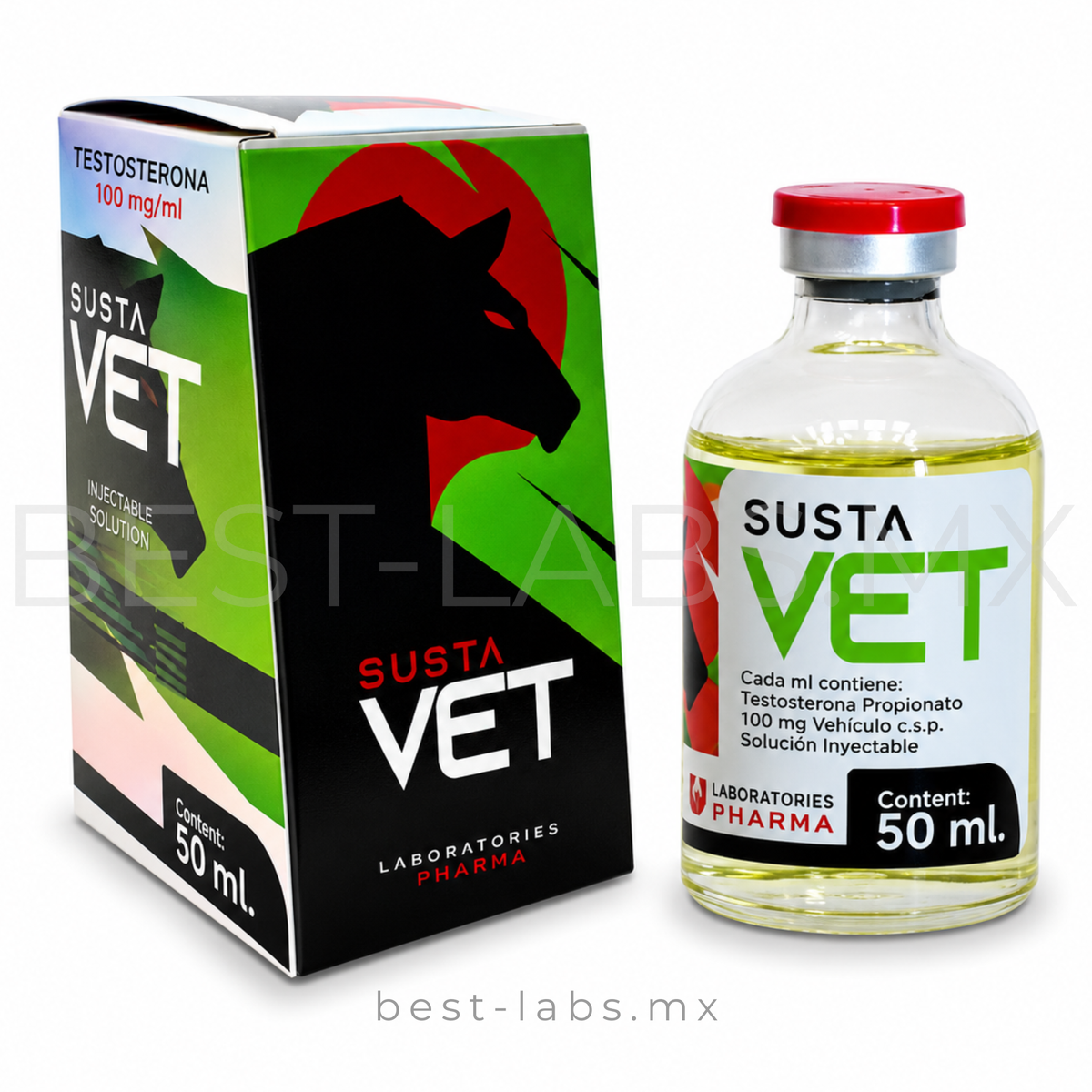 SUSTA VET 250mg (SOSTENON / Propionato + Isocaproato + Fenilpropionato + Decanoato) (SOSTENON) 450MG  - VETER IIX PHARMA LABORATORY