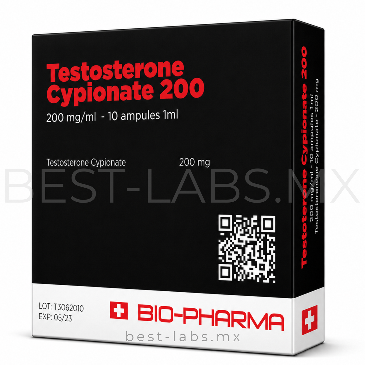 Testosterona Cipionato 200 mg/ml 10 ampolletas de 1ml | BioPharma
