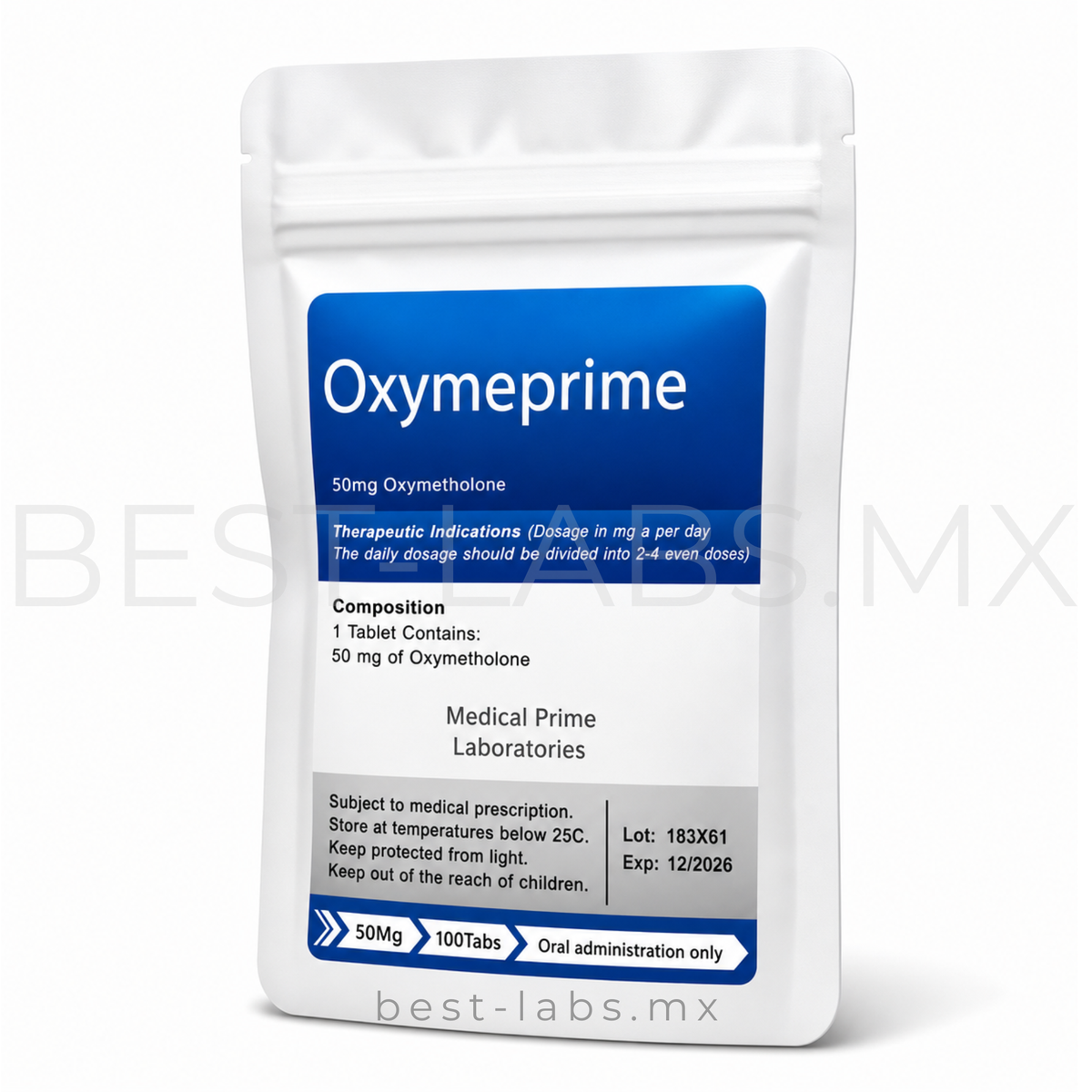 Anadrol (Oximetolona / OxyPrime) 50 mg 100 tabletas | Medical Prime