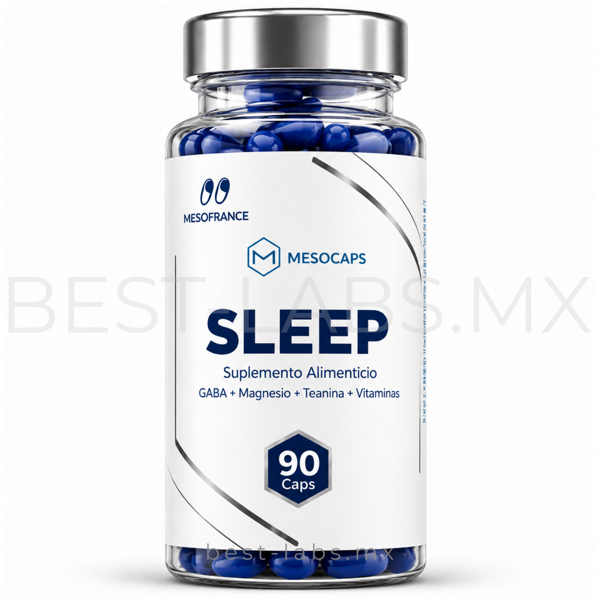 Sleep 90 Cápsulas | Fórmula Natural de Relajación y Descanso | MesoCaps