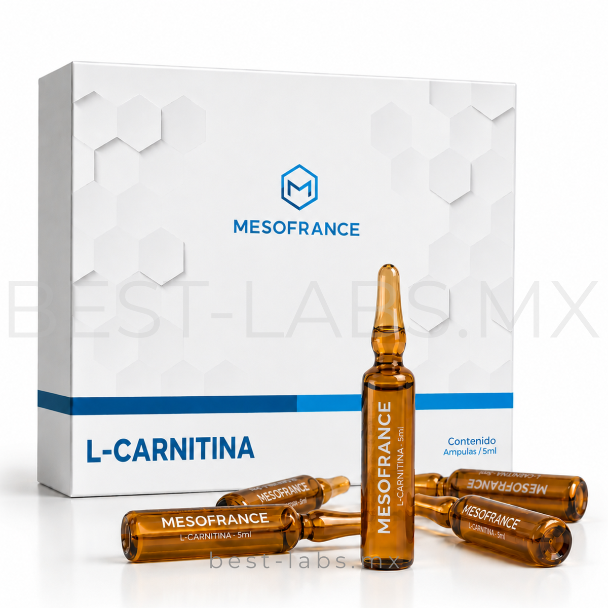 L-Carnitina - Ampulas de 5ml  - MESOTERAPIA Mesofrance