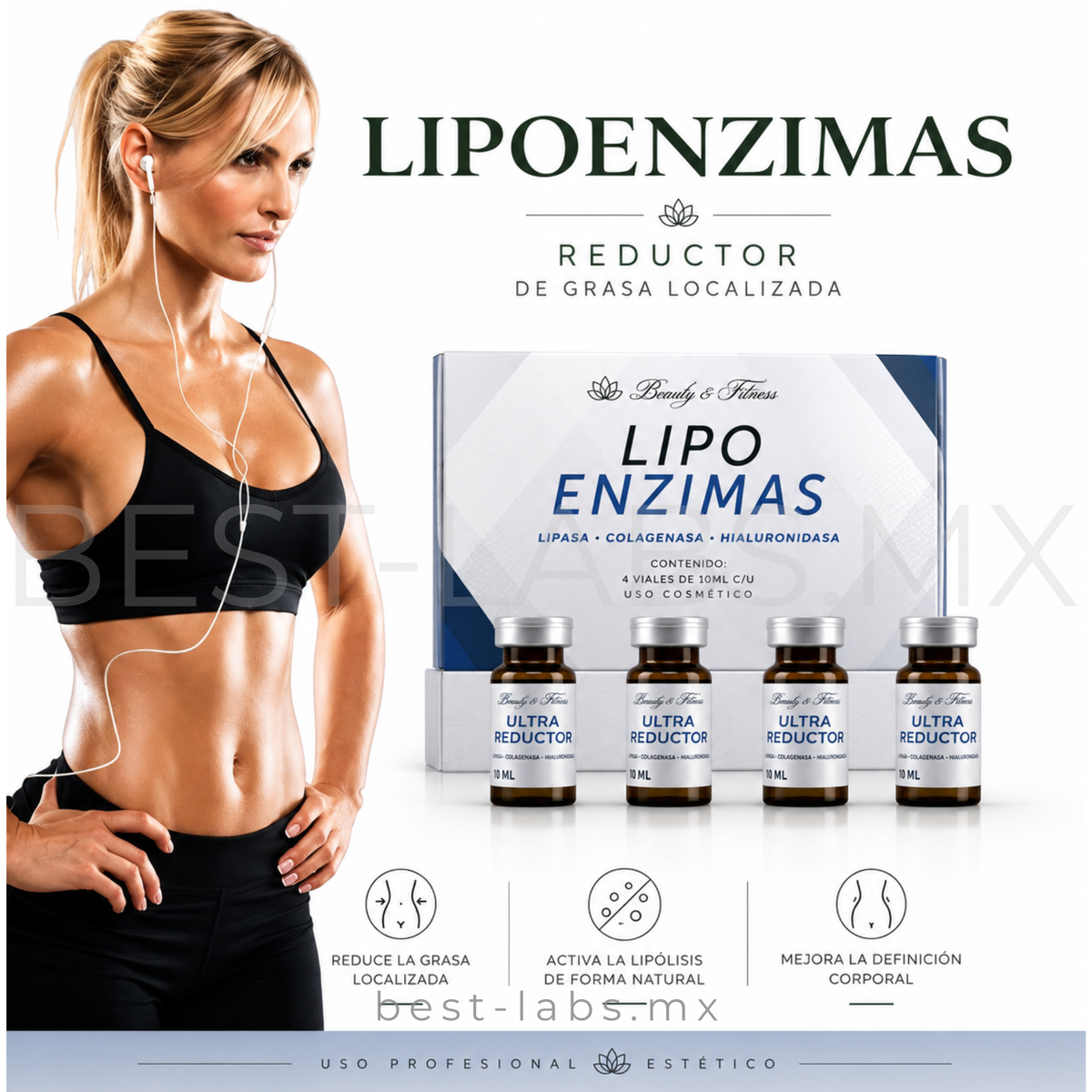 Lipoenzimas 10 ml – Complejo enzimático estético   Aesthetic Therapy Solution | Beauty & Fitness