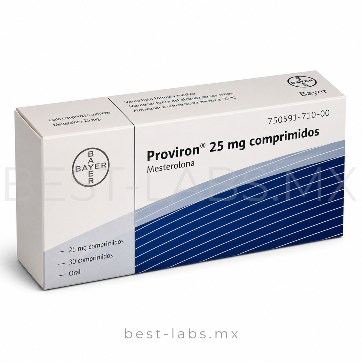 Proviron (mesterolona) Bayer 20 tabletas de 25 mg
