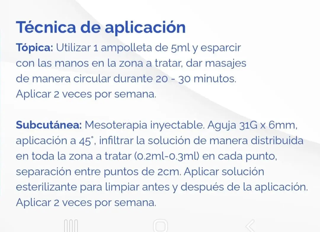 mesoterapia reafirmante