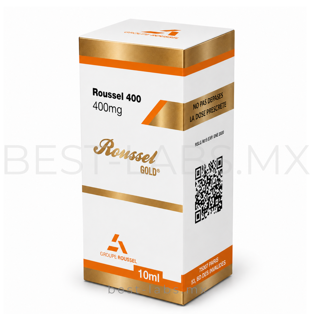Testosterona Roussel 400 mg/ml (Mezcla de 4 ésteres de testosterona) 10 ml | Roussel Uclar