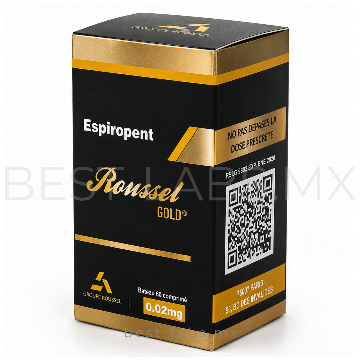 Espiropent 0.02 mg (Clembuterol) 60 tabletas | Roussel Uclar